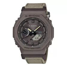 Reloj Casio G-shock Bluetooth Dig/ana Ga-b2100ct-5a Correa Caqui Bisel Marrón Fondo Marrón