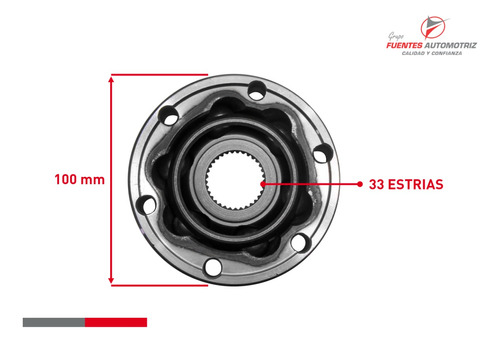 Balero Homocintico Lado Caja Para Vw Vento 1.6 2014 A 2019 Foto 2