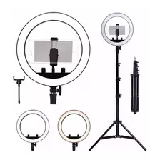 Kit Completo Ring Light C/ Tripé Dimmer Youtuber Selfie Pro