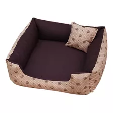 Cama Pra Cachorro Gato Caminha Pet De Cachorro 60x60 Cor Marrom