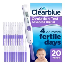 Clearblue Digital Avanzado Ovulacin Predictor Kit, 20pruebas