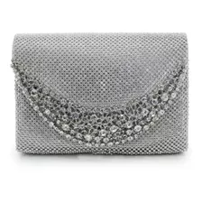 Bolsa Moderna Strass Cristais Brilhantes Delicada Diamantada