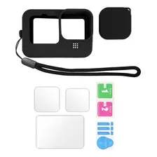 Funda Silicona Estuche Gopro Hero 9/10 + Vidrios Protectores