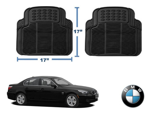 Kit Tapetes De Uso Rudo Bmw 525i 2005 Rubber Black Original Foto 3