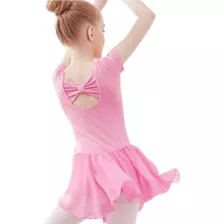 Mallas Ballet Niña C/ Falda Manga Corta Larga Danza Gimnasia
