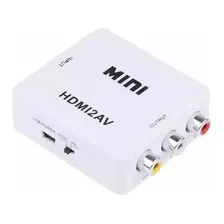 Conversor Hdmi Audio Hdmi X Av Rca Tv Tubo Cabo P/ Entrega 