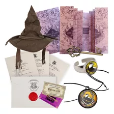 Chapéu Seletor Harry Potter Kit Bruxo Hogwarts Mapa Maroto