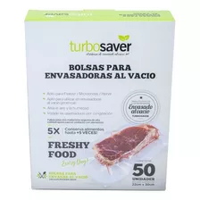 Bolsas Gofradas Negras Envasadora Turbosaver 50 U 22 X 30cm