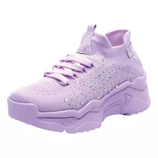 Tenis Deportivo Morado Para Mujer 2034 Bella Shoes Pv