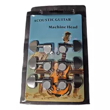 Clavijas Guitarra Acustica Electroacustica 3 + 3 Blindadas 