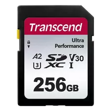 Memória Ultra Transcend 256gb 340s Uhs-i Sdxc 160mb/s