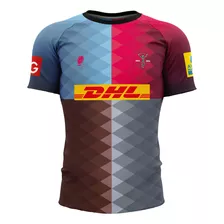 Camiseta De Rugby Picton Harlequins Home Elastizada Stretch