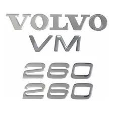 Adesivo Emblema Lateral Compatível Volvo Vm 2004 2009 Vm260