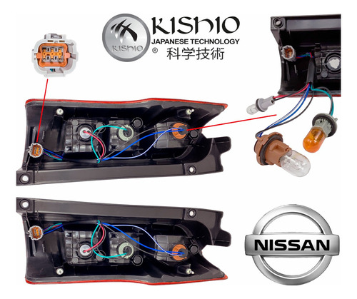 2 Calaveras Traseras Nissan Urvan 2.5l Nv350 13-19 Kishio Foto 4