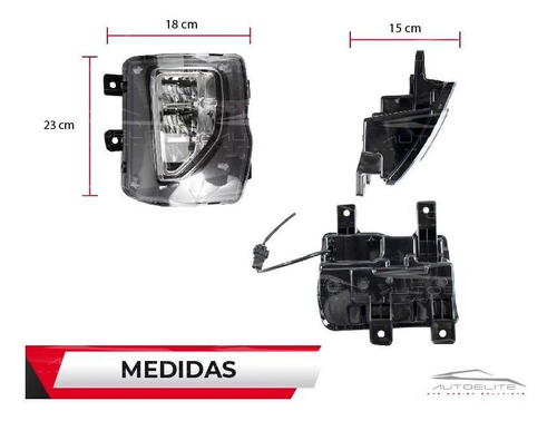 Par Faros Led Niebla Silverado 1500 Chevrolet 2016 2017 2018 Foto 3