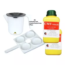 Kit Mastite Caneca Fundo Preto 2 Soluções E Placa Vaca Gado