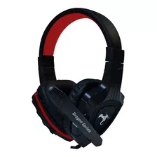 Auriculares Gamer Kolke Champ 32mw Micrófono Cable 2m Color Negro/rojo