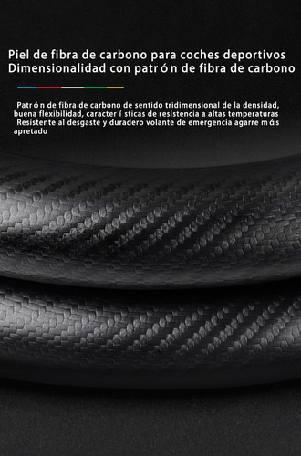 Kia D-forma De Fibra De Carbono Alcantara Volante Cubierta Foto 3