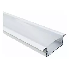 Perfil De Led Slim Largo 30mm Embutir Gesso Marcenaria 2mt