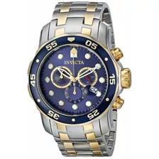 Relógio Masculino Invicta Pro Diver 0077 Em Aço Prata Misto