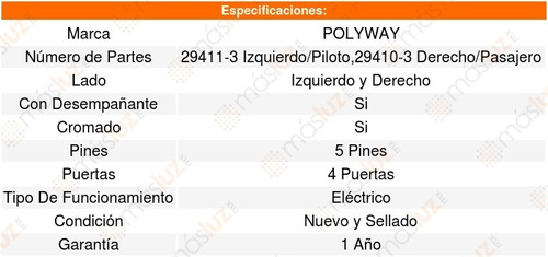 Set 2 Espejos Polyway Chrysler Aspen 07_09 Foto 3