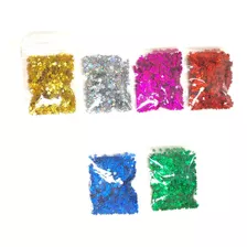 1 Kit De 6 Cores De Glitter Estrelinha Metálica 2g Cada Pote