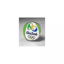 Pin Logo Aneis Olimpico Olimpiadas Rio 2016 Contorno Laranja