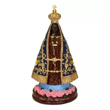 Imagem Nossa Senhora Aparecida Escultura Em Resina 15 Cm 