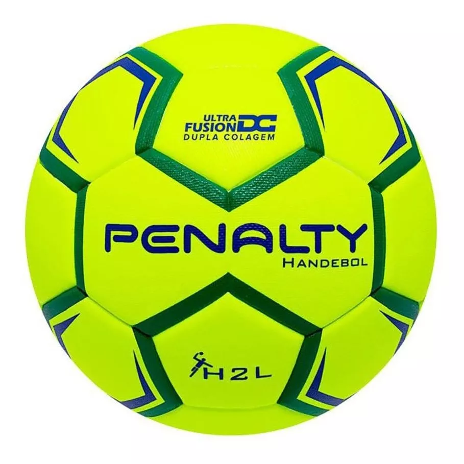 Bola Penalty Handebol H2l Ultra Fusion X - Amarelo E Verde