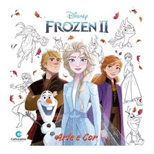 Livro De Colorir Infantil Frozen 2 Disney - Arte E Cor