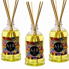 3 Aromatizador Difusor De Varetas Oleoso Extra Forte Air Rio