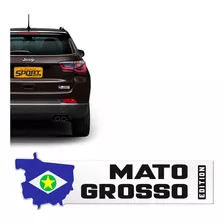 Adesivo Cromado Resinado Mato Grosso Edition Universal