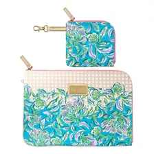 Lilly Pulitzer Funda Acolchada Tech Con Bolsa Con Cremallera