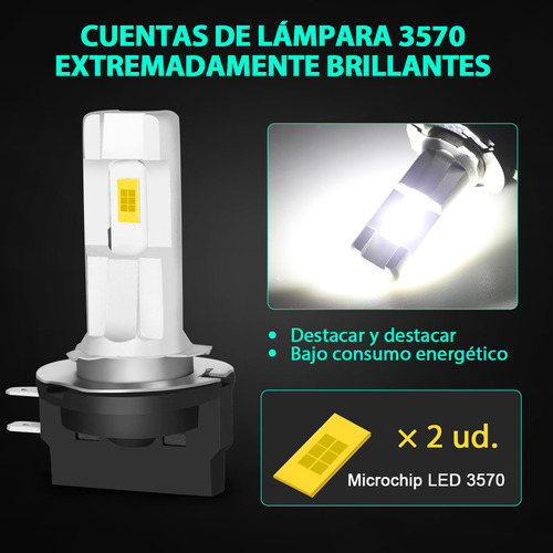 Faro Led H11b Para Hyundai Santa Fe 2009-2016, 6000 K Foto 4