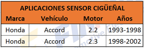 Sensor Cigeal Honda Accord 2.2 2.3 Foto 6
