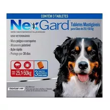 Nexgard Cachorro 3 Doses 25 Kg À 50 Kg