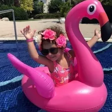 Boia Infantil Até 20kg Flamingo Inflável 