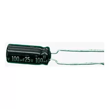 1x Capacitor Eletrolítico 100uf/25v 105° 6,3x15mm