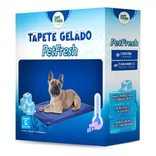 Tapete Gelado Refrescante Tamanho G 90cm X 45cm Azul Petmais