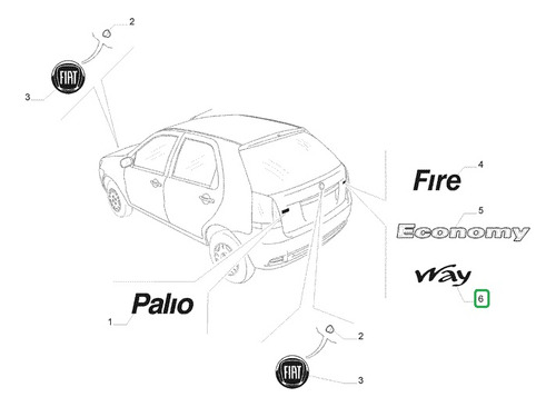 Emblema Versin  Way  Palio Fiat 2020 Foto 3