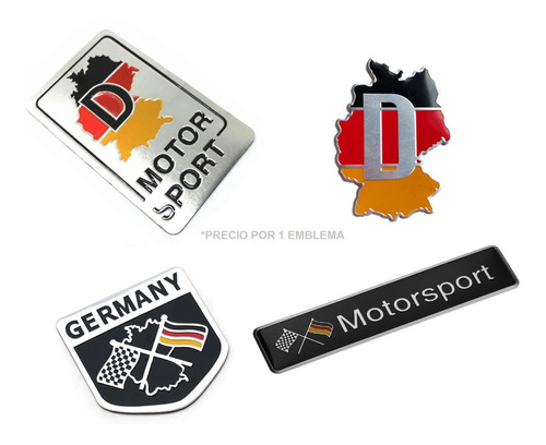 1 Emblema Para Jetta Rline A4 Audi Sline Motorsport Germany Foto 5
