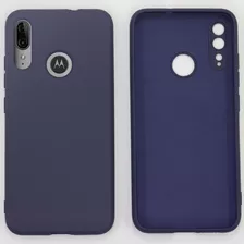 Capinha Compatível Com Moto E6 Plus Em Silicone Aveludado