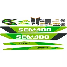 Adesivo Faixa Jet Ski Seadoo Gti 130 Se 2019 Verde