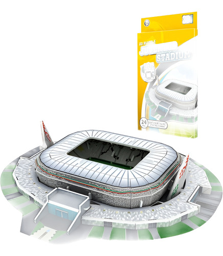 Quebra Cabeça 3d Estadio Futebol Juventus Modelo Realista