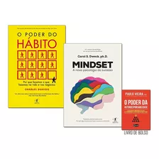 Livros Mindset + Poder Hábito + Poder Autoresponsabilidade