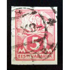 Estonia, Sello Yv. 54 Sin Dentar 1922 Usado L4755