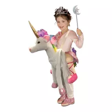 Disfraz Montar En Unicornio Talla Única Para Niña,