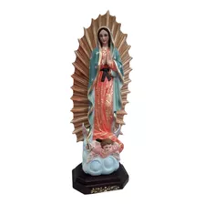 Virgen Guadalupe 35 Cmtallada En Madera 