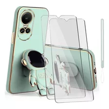 Funda De Para Oppo Reno10 5g Astronauta + 2mica + Correas