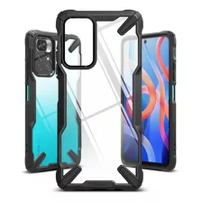 Case Ringke Fusion X Xiaomi Poco M4 Pro 5g / Note 11t 5g Color Black (transparente Borde Negro) Redmi Note 11t 5g & Poco M4 Pro 5g